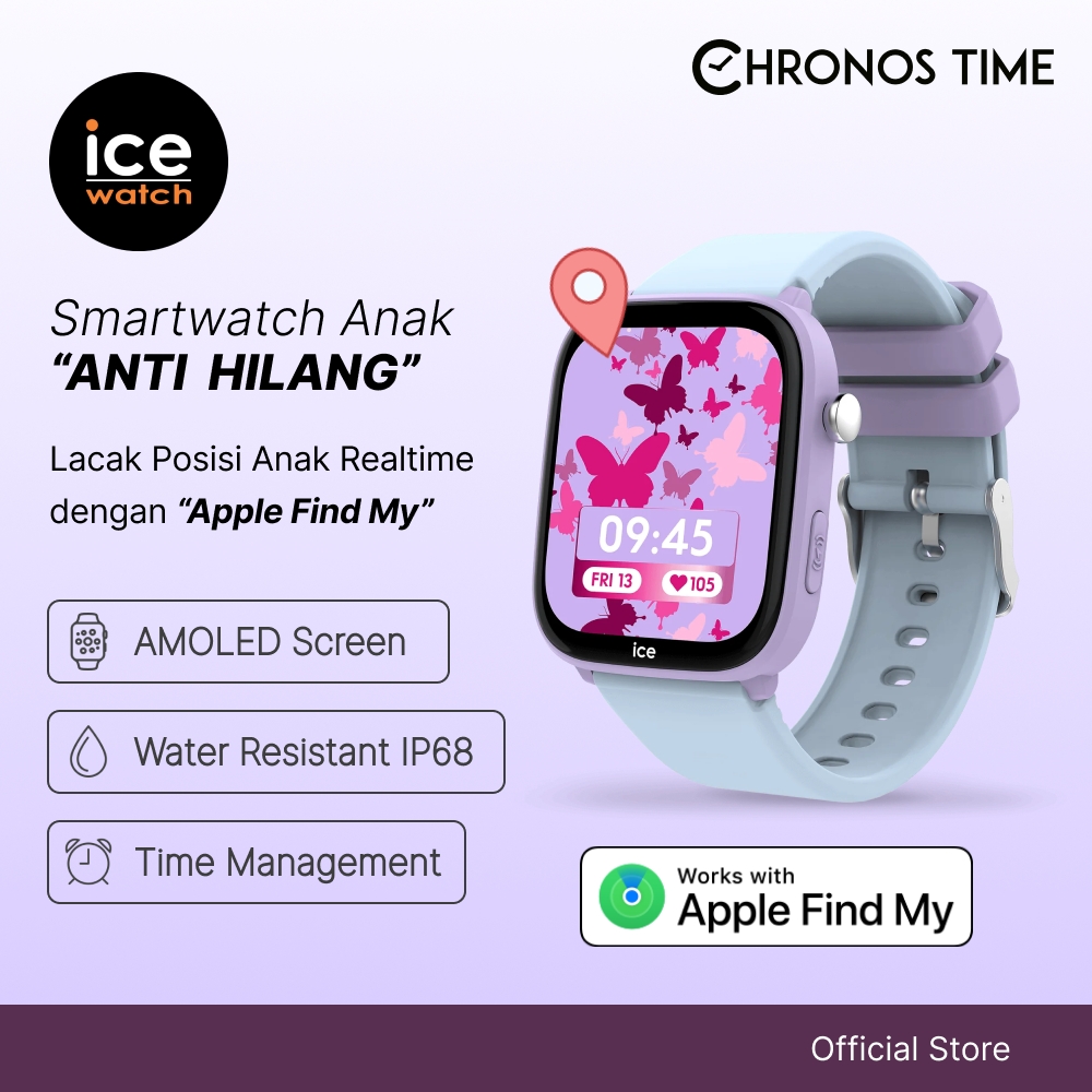 Ice Watch Smartwatch Anak ICE Smart Junior 3.0 Find My - Jam Tangan Pintar Anak Dengan Apple Find My