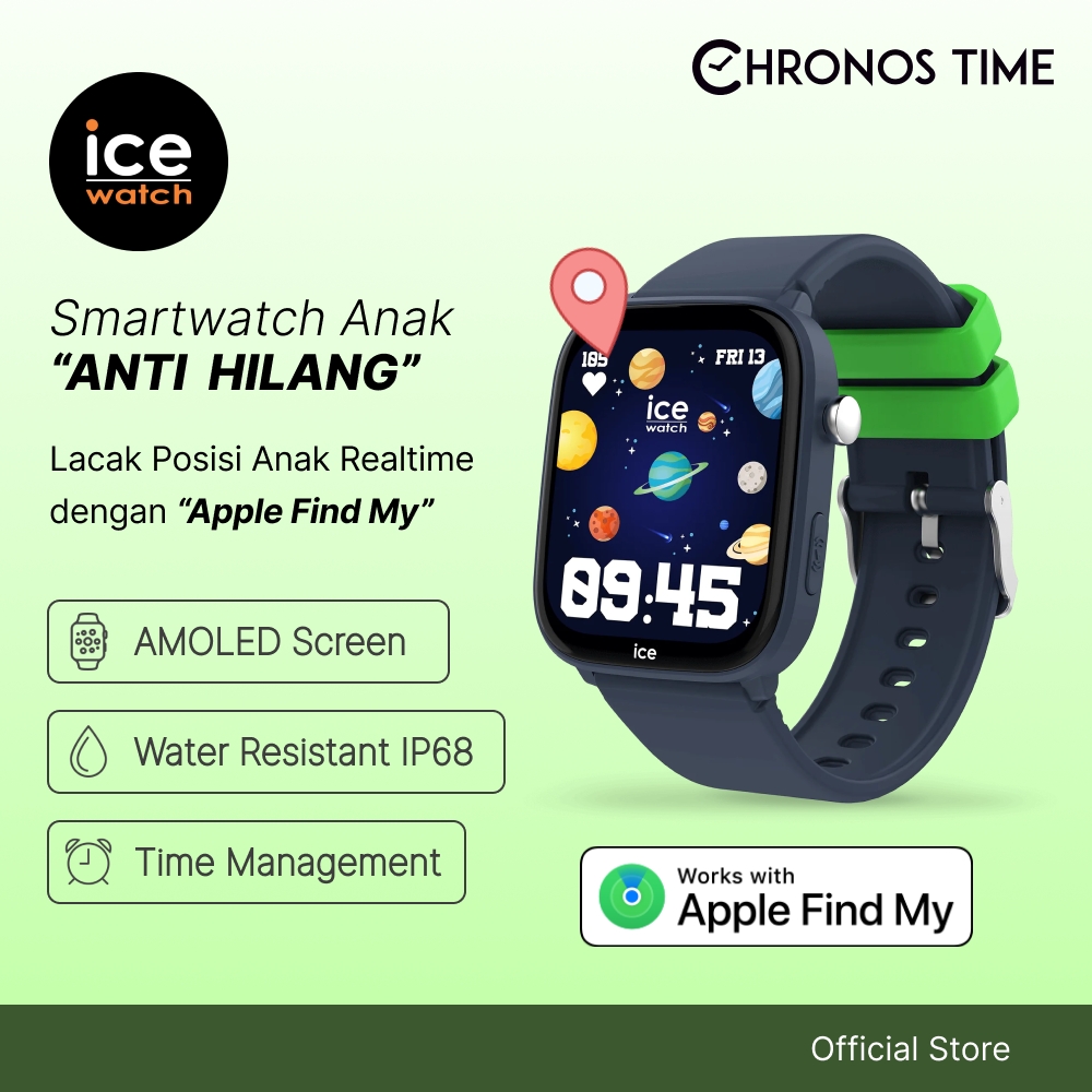 Ice Watch Smartwatch Anak ICE Smart Junior 3.0 Find My - Jam Tangan Pintar Anak Dengan Apple Find My