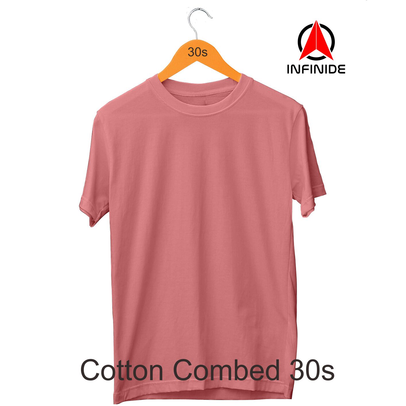 KAOS POLOS BASIC BLUE DENIM COTTON COMBED 30s pria wanita Cotton