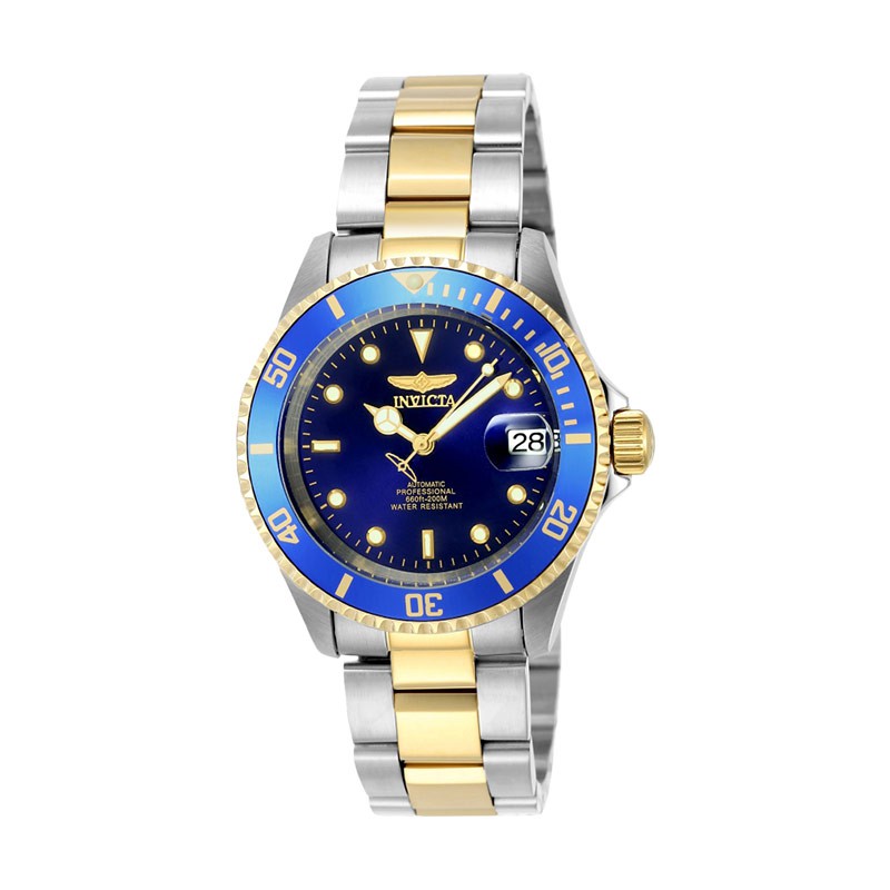 Invicta Jam Tangan Pria INVICTA Pro Diver 8928OB Automatic Blue Dial Dual Tone St. Steel Str