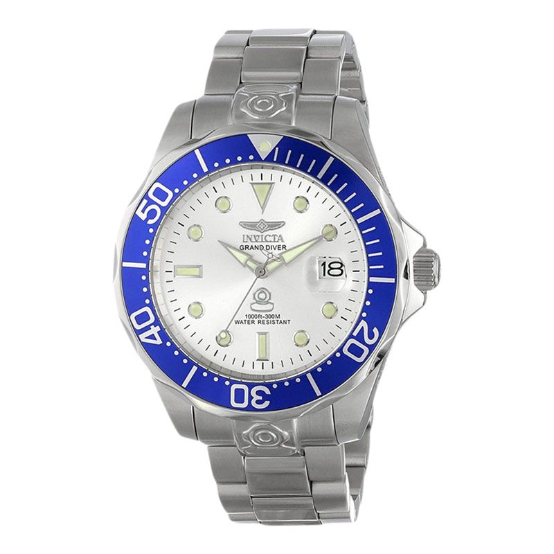Invicta Jam Tangan Pria INVICTA Pro Diver 3046 Automatic Silver Dial Stainless Steel Strap