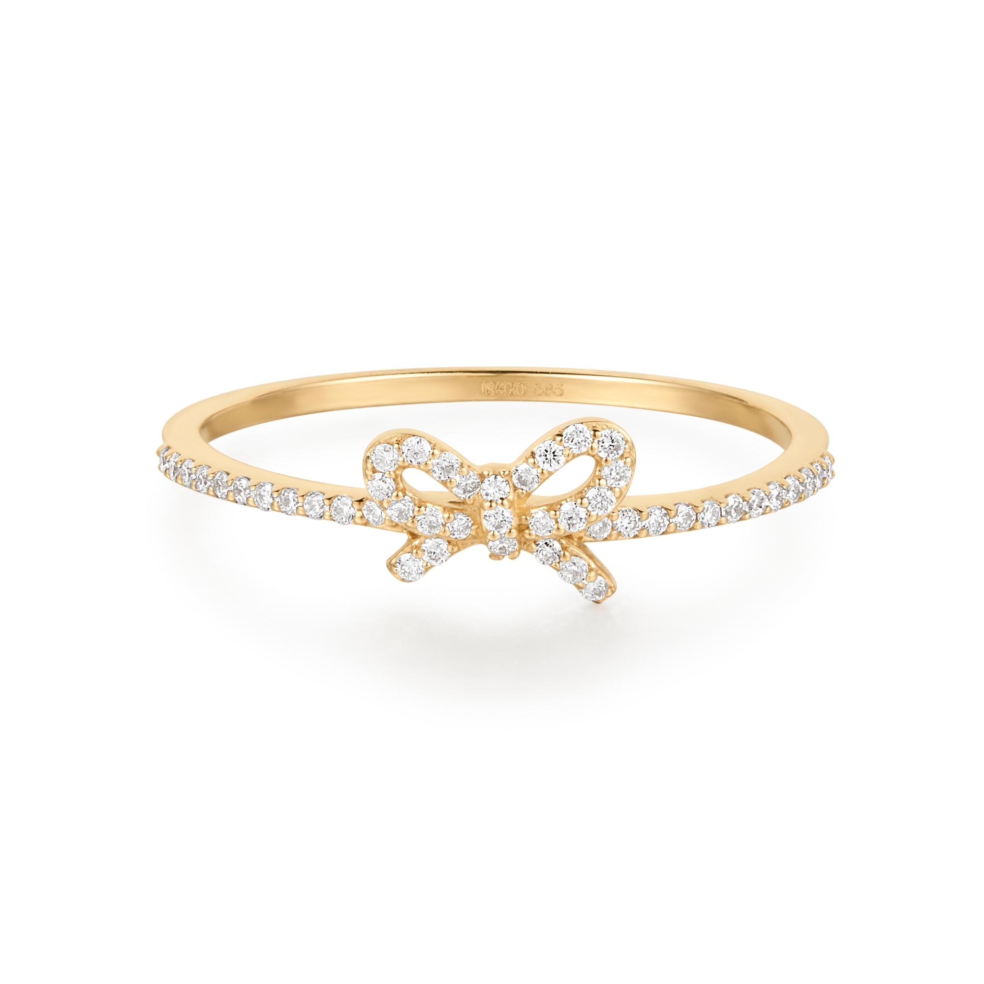 ISAGO Pave Bow Ring