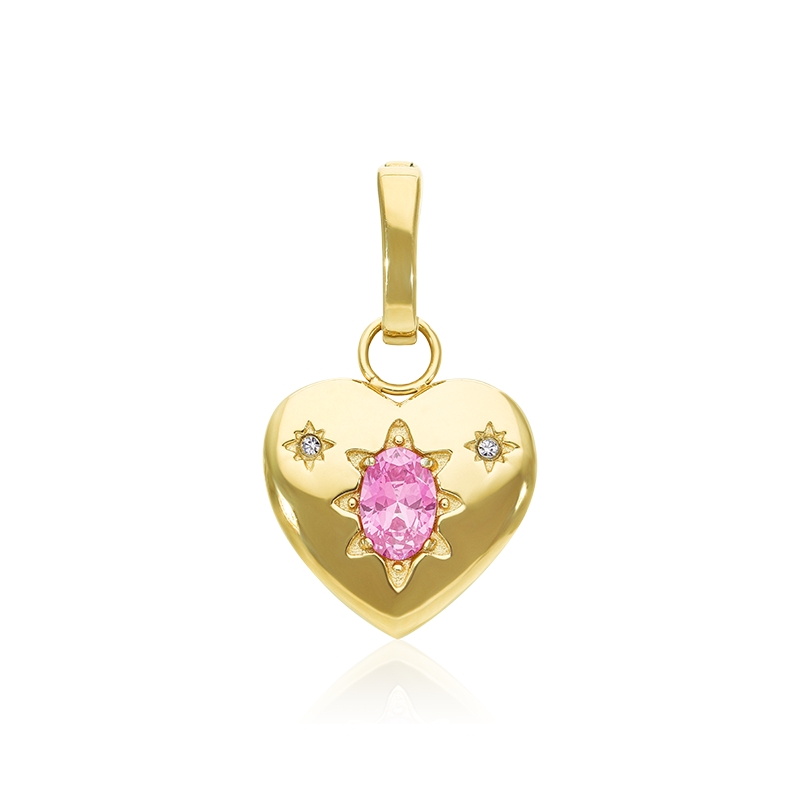 ISAGO x NAGITA Liontin Kalung Gelang Moonlit Blush Pendant