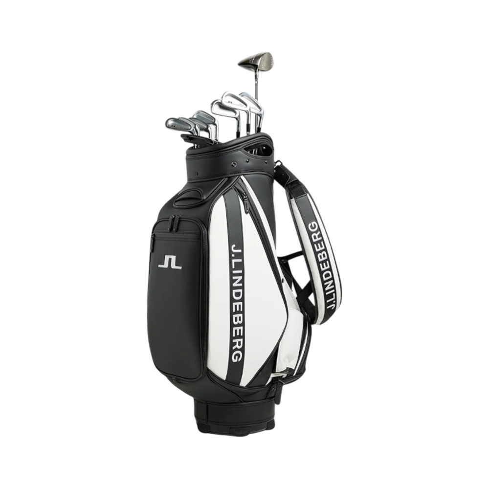 J.Lindeberg [OK10BER FEST] Staff Golf Bag White/Black