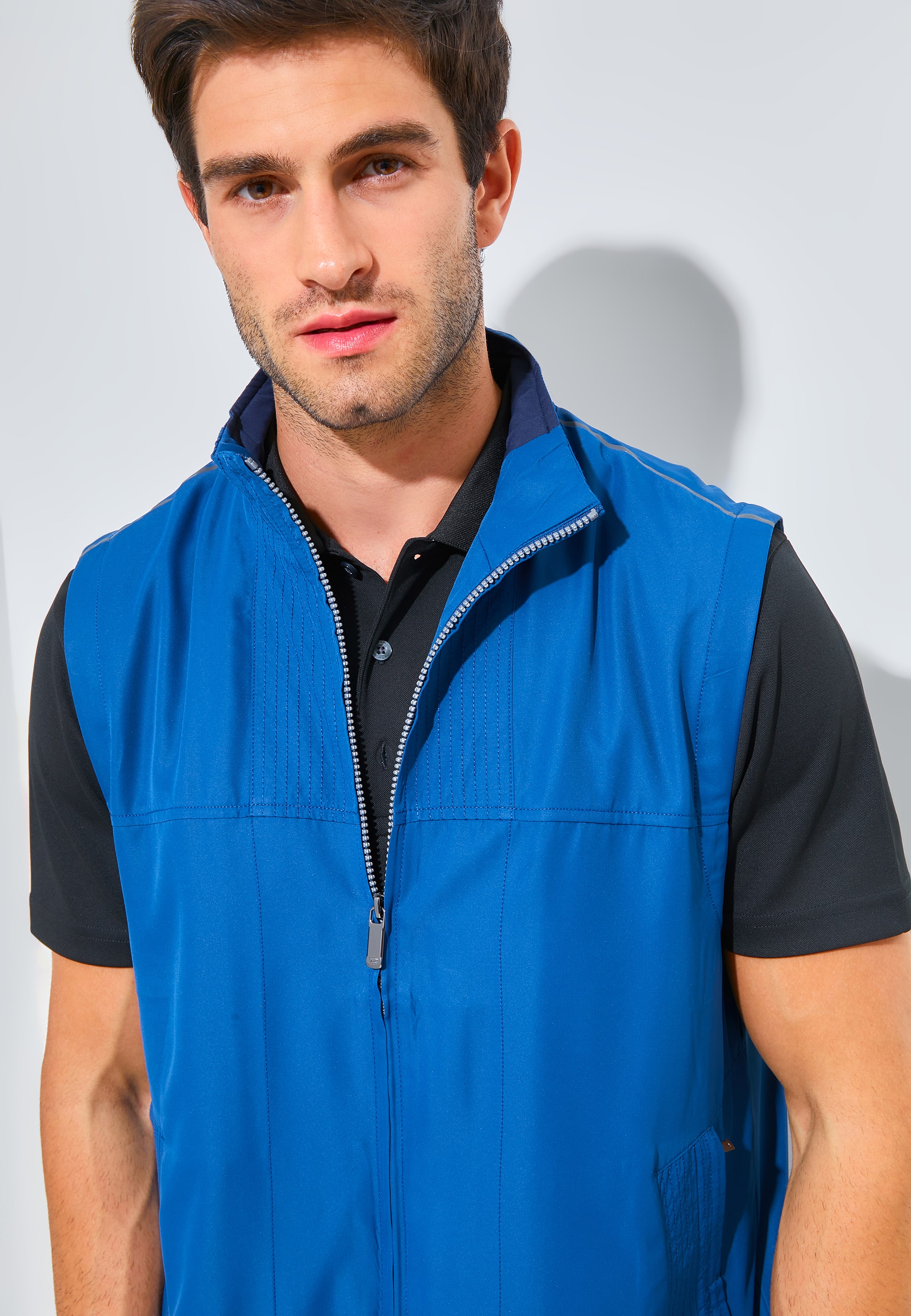 Jack Nicklaus Caesar Premium Path Finder Vest Pasific Blue