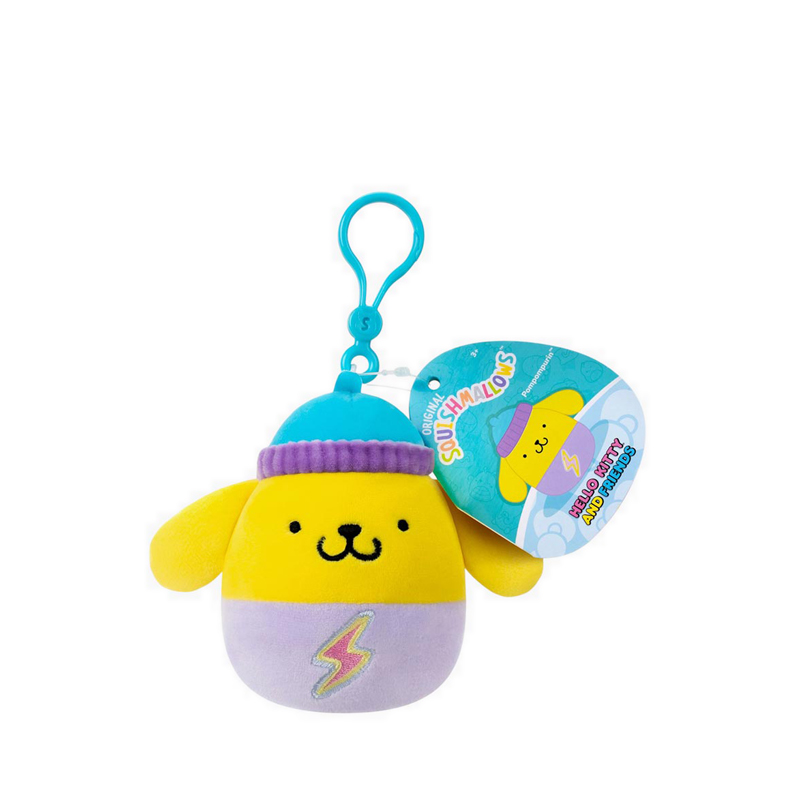 Jazwares Squishmallows Wave 27 Clip On Plush Kawaii Pompompurin - SQMSQSN01325
