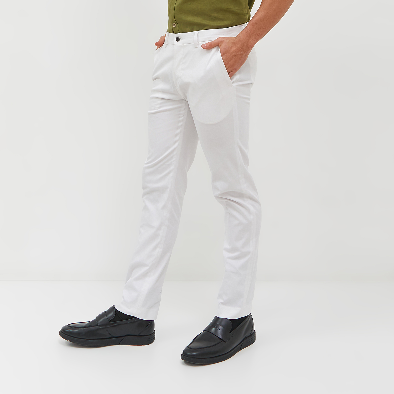 Jobb Georica Celana Panjang Joger Modern Slim Fit Putih