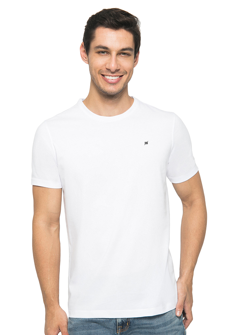 Johnwin - Kaos Supima - Putih - Lengan Pendek