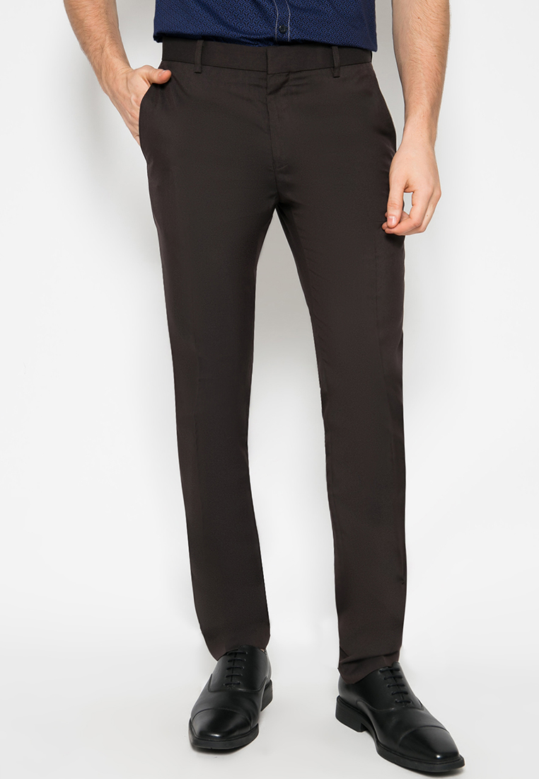 Johnwin - Celana Formal - Coklat - Slim Fit - F.964.010.102.C