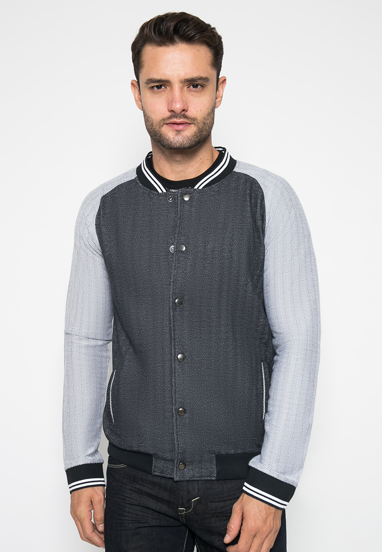 johnwin - Jaket - Grey & Black - ASW.661.M026.01.C L/S
