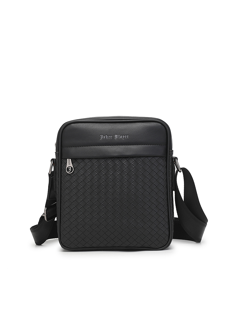 Joker Player Men's Sling Bag / Crossbody Bag (Tas Selempang Pria) - Hitam