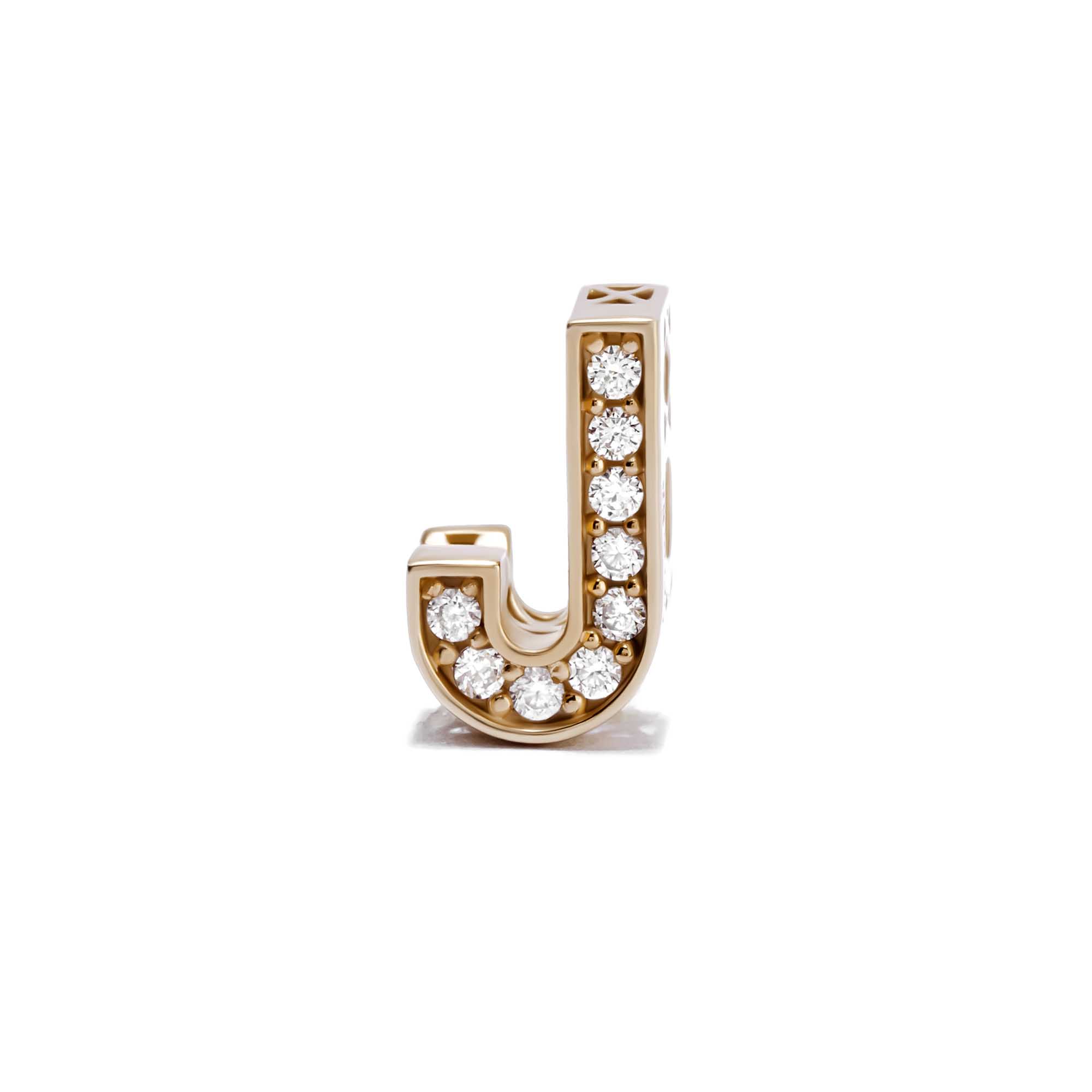 Juene Jewelry Liontin Emas 7K - Alphabet J Gold Charm - Dear You Collection - Juene Jewelry