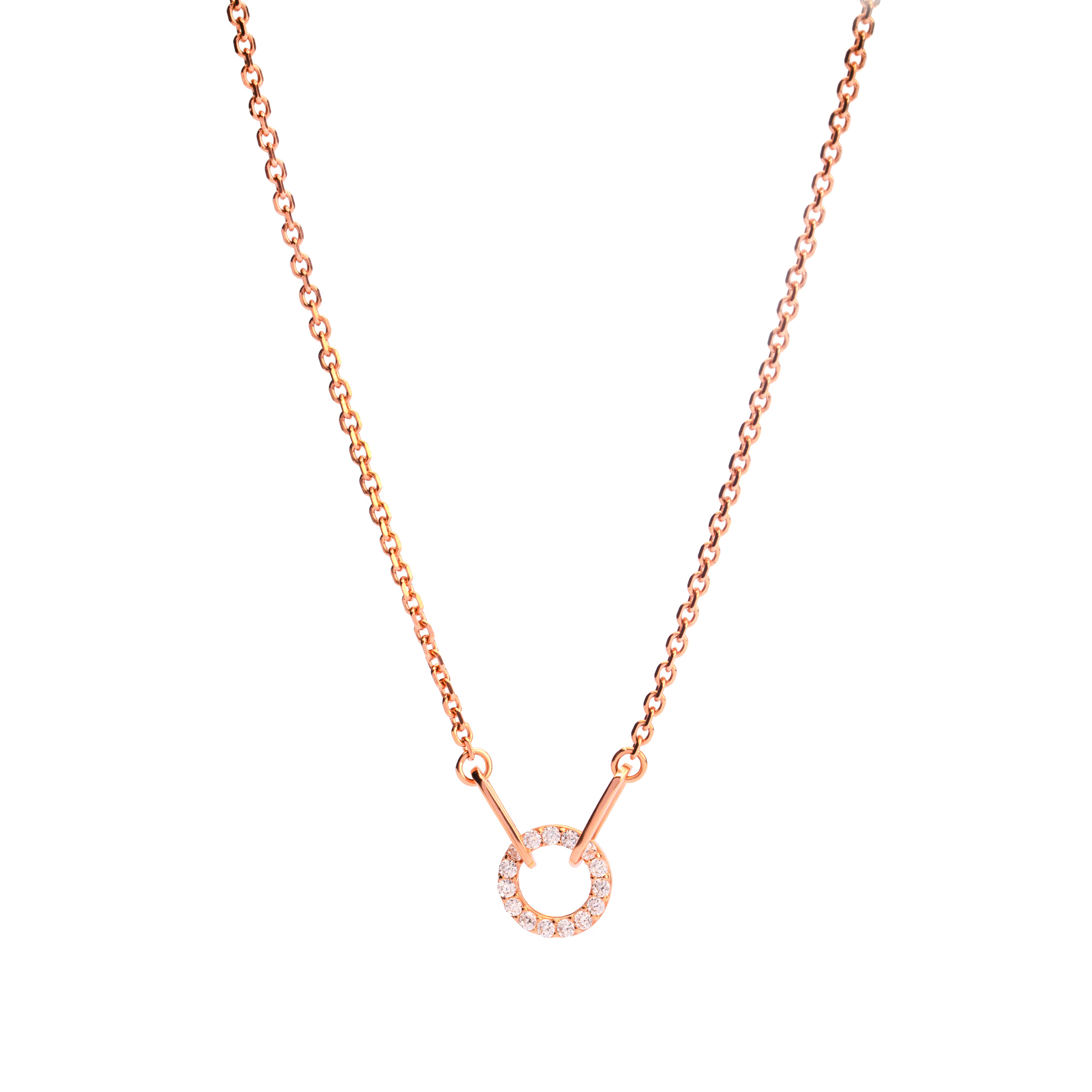 Juene Jewelry Kalung Serut Emas 7K - Erin Gold Necklace - Alaina Collection - Juene Jewelry