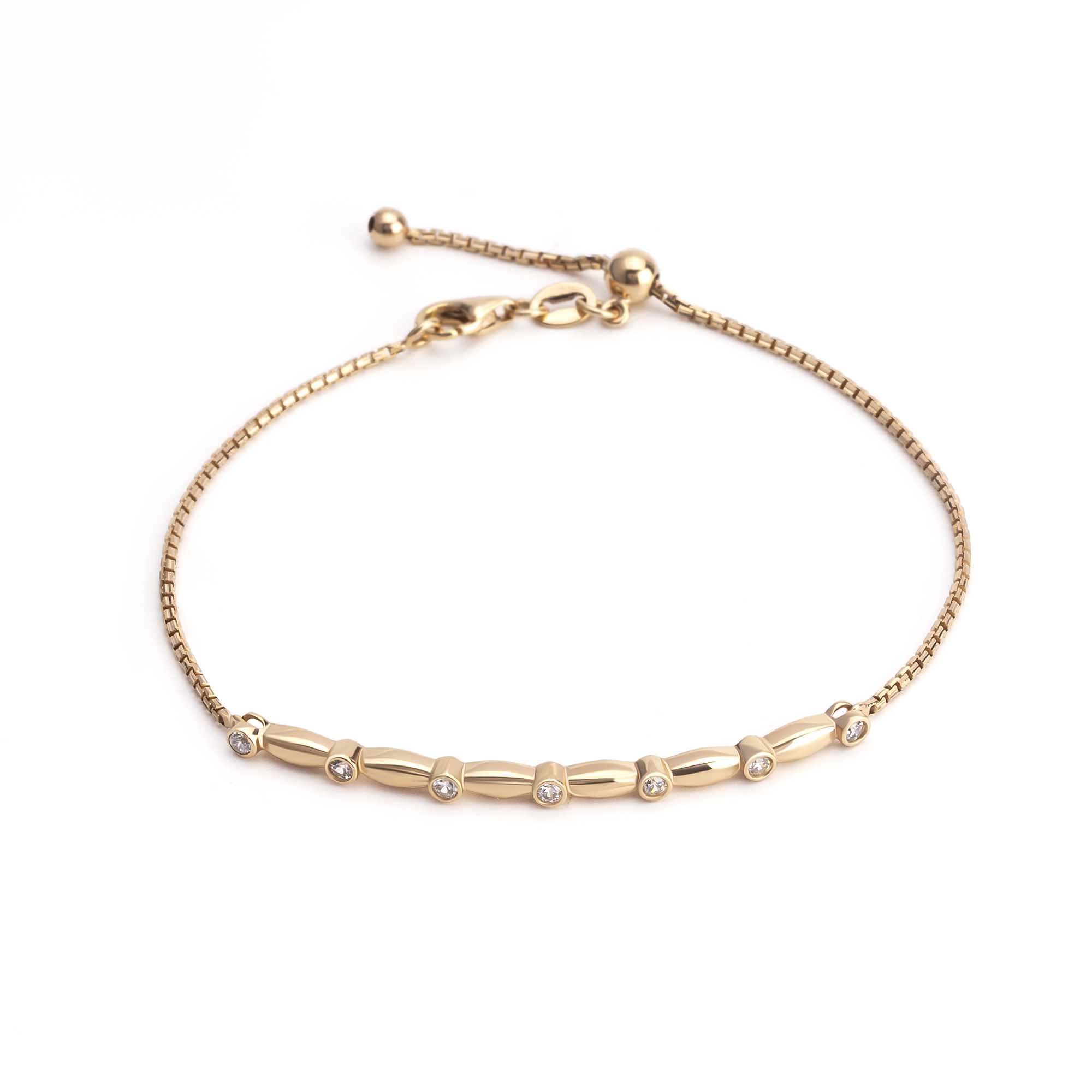 Juene Jewelry Gelang Serut Emas 7K - Orea Gold Bracelet - Dotsy Collection - Juene Jewelry