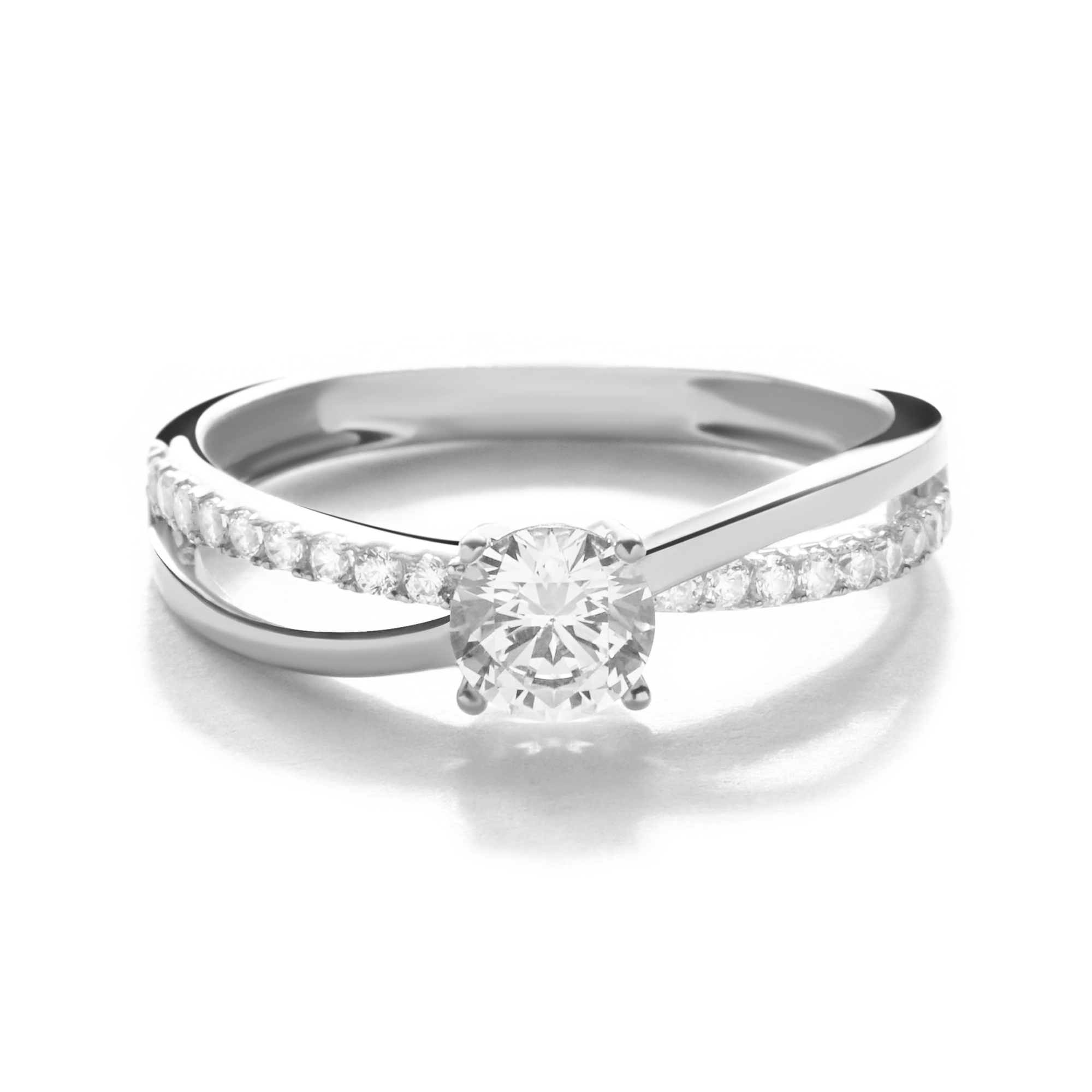 Juene Jewelry Cincin Emas 8K - Giselle Solitaire Gold Ring - Evelina Collection - Juene Jewelry