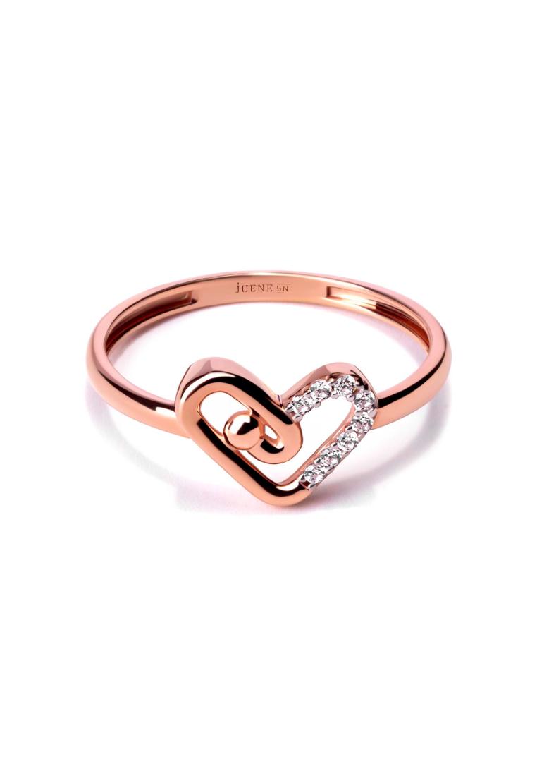 Juene Jewelry Cincin Emas 8K - Love Link  Gold Ring - Savara  Collection - Juene Jewelry