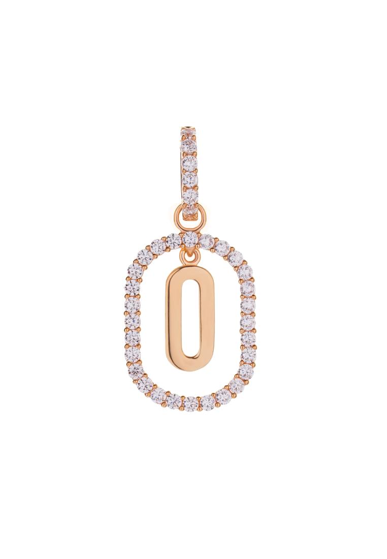 Juene Jewelry Liontin Huruf Emas 8K - Aerin O Gold Pendant - Terra Collection - Juene Jewelry