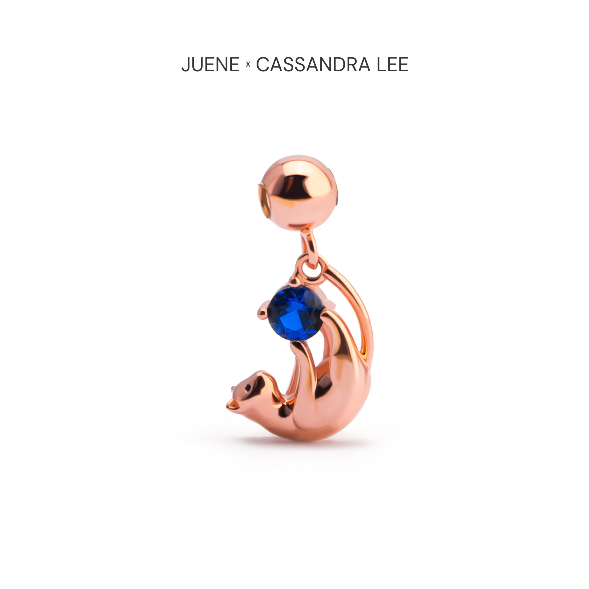 Juene Jewelry Liontin Emas 7K - Cat Gold Charm - With Love Collection - Cassandra Lee x Juene Jewelr