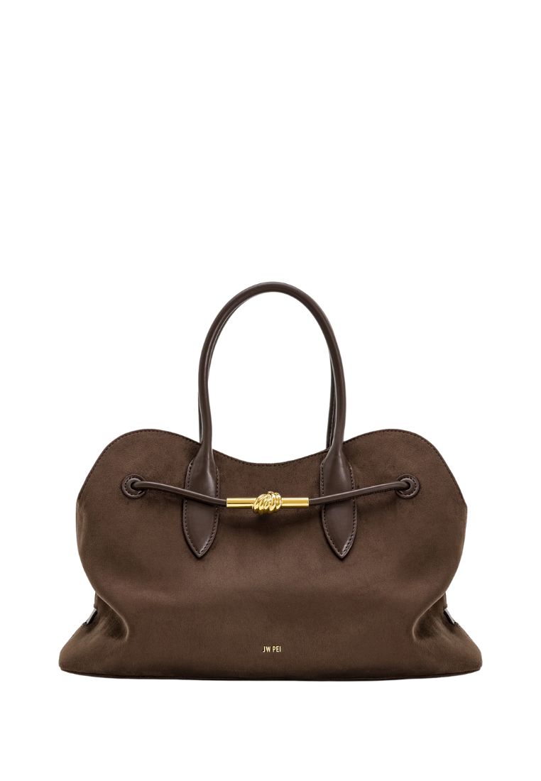 JW Pei Adele Metal Rope Knot Tote Bag - Mocha Brown