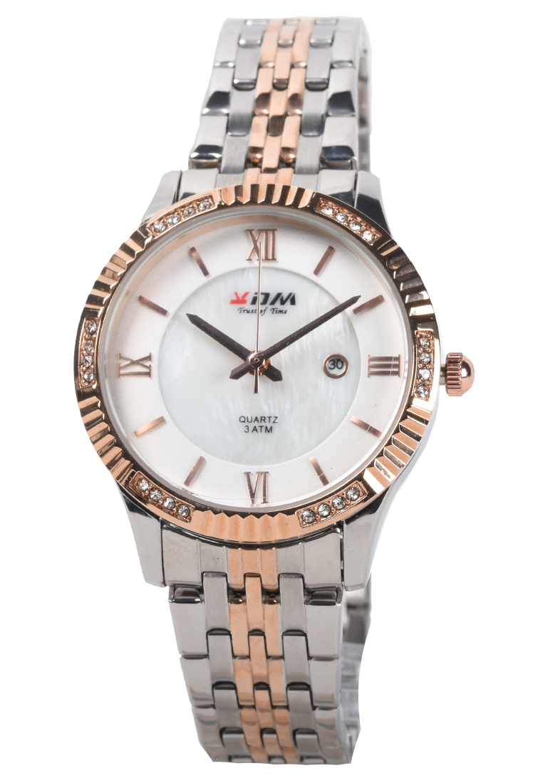 Kademan - Jam Tangan Wanita - Silver Rosegold - Stainless Steel Bracelet - 9082-D