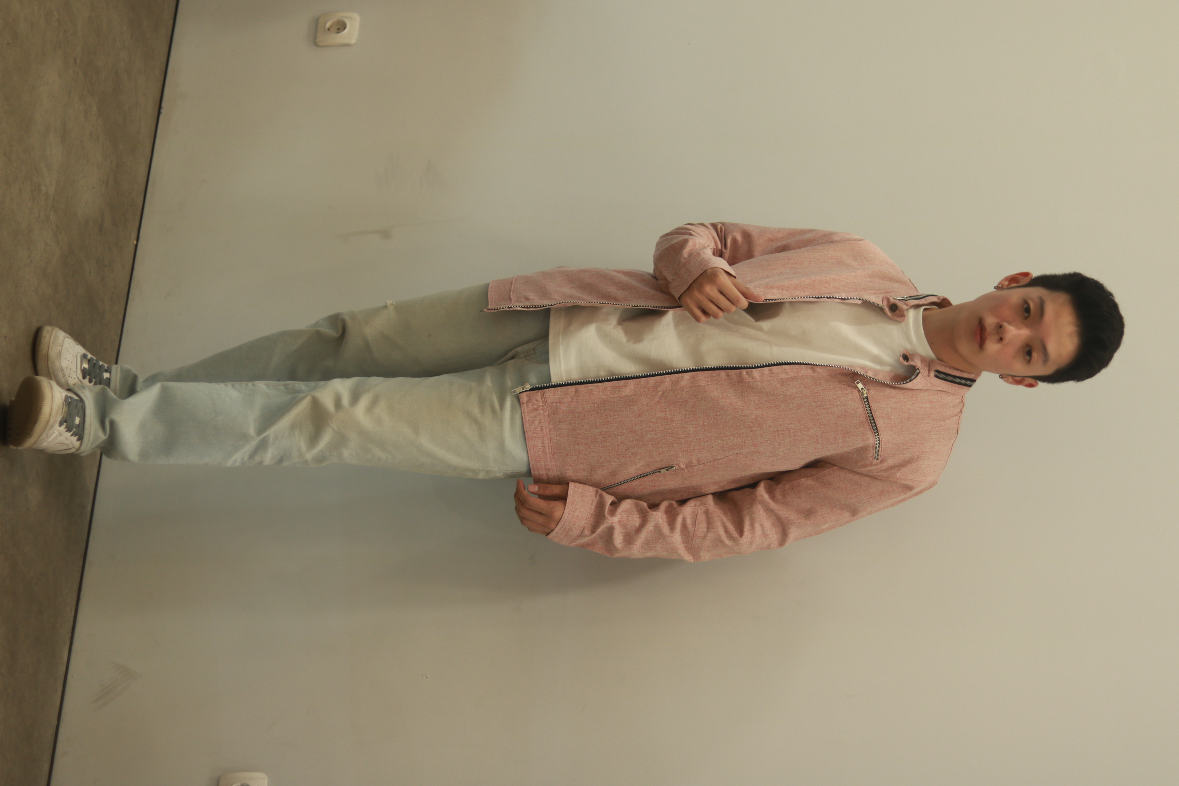 Kale Clothing Kale RUFF Peach / Jaket Coach Polos / Jaket Pria
