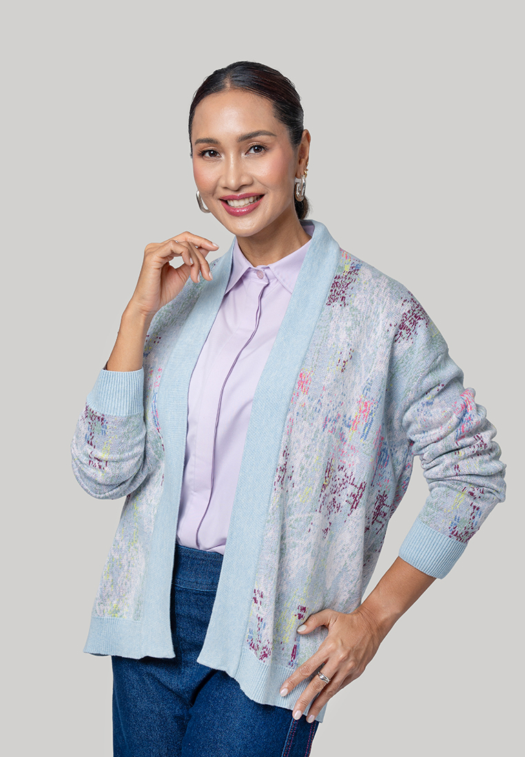 Kami Savara Regular Fit Cardigan Ash Blush