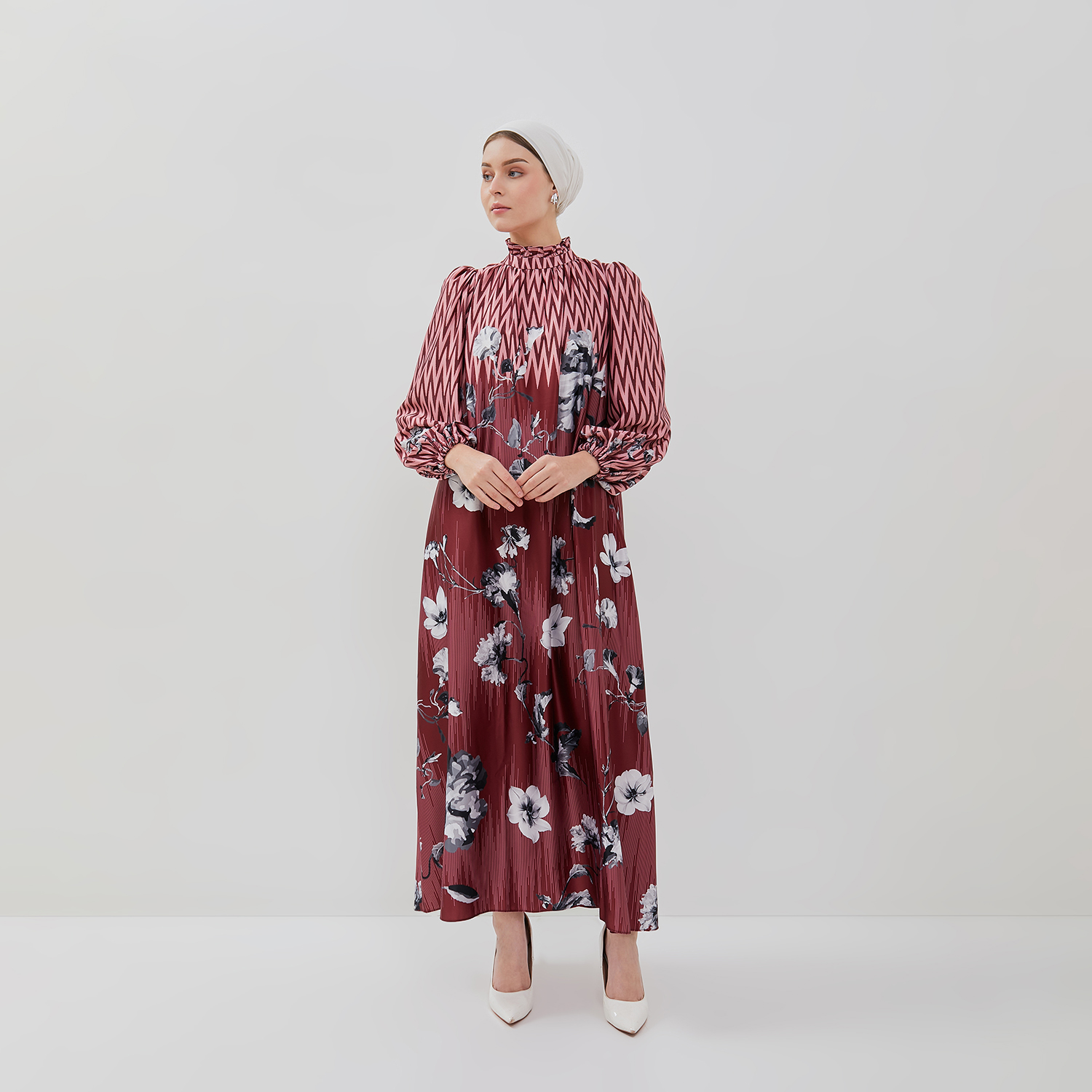 Kamilaa by Itang Yunasz Dress Audrey Maroon