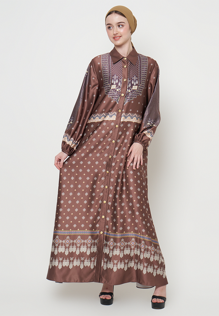 Kamilaa by Itang Yunasz Dress Esmeralda Caramel