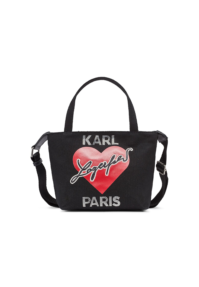 Karl Lagerfeld Cannes Mini Canvas Tote Bag