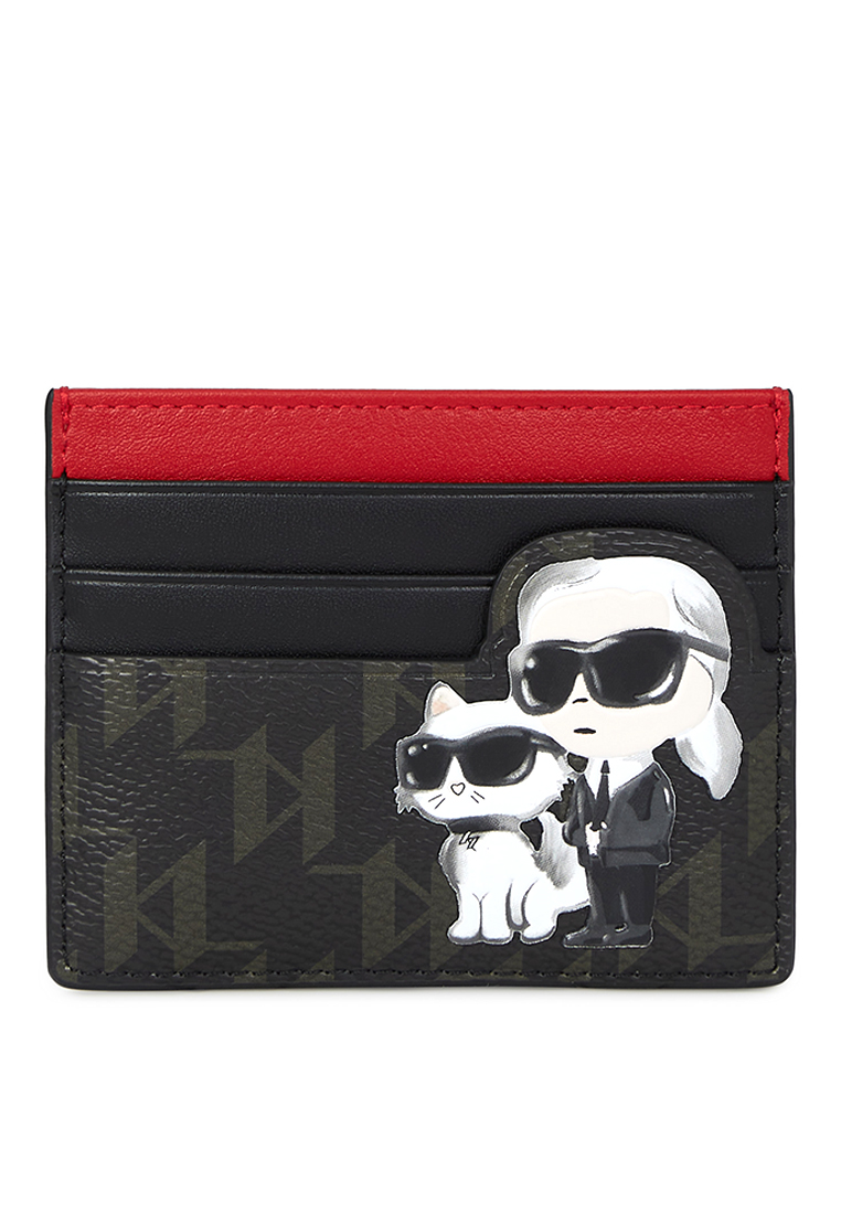 KARL LAGERFELD Ikon Monogram Card Holder
