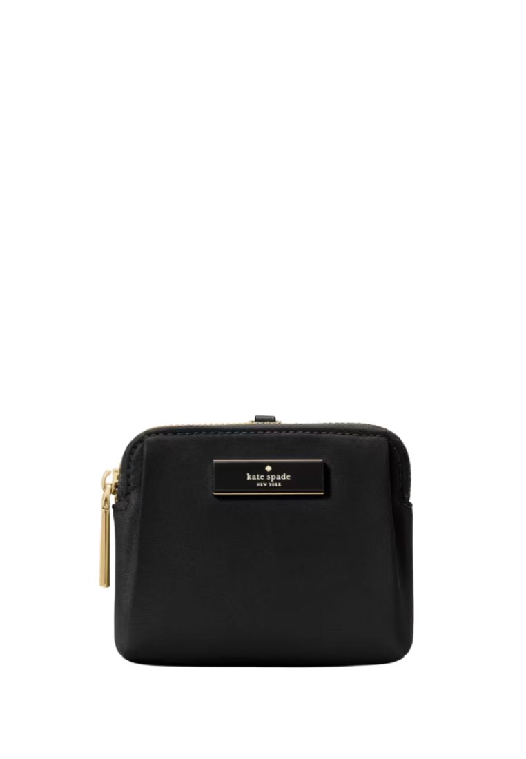 Kate Spade Carter Nylon Card Case Lanyard Black