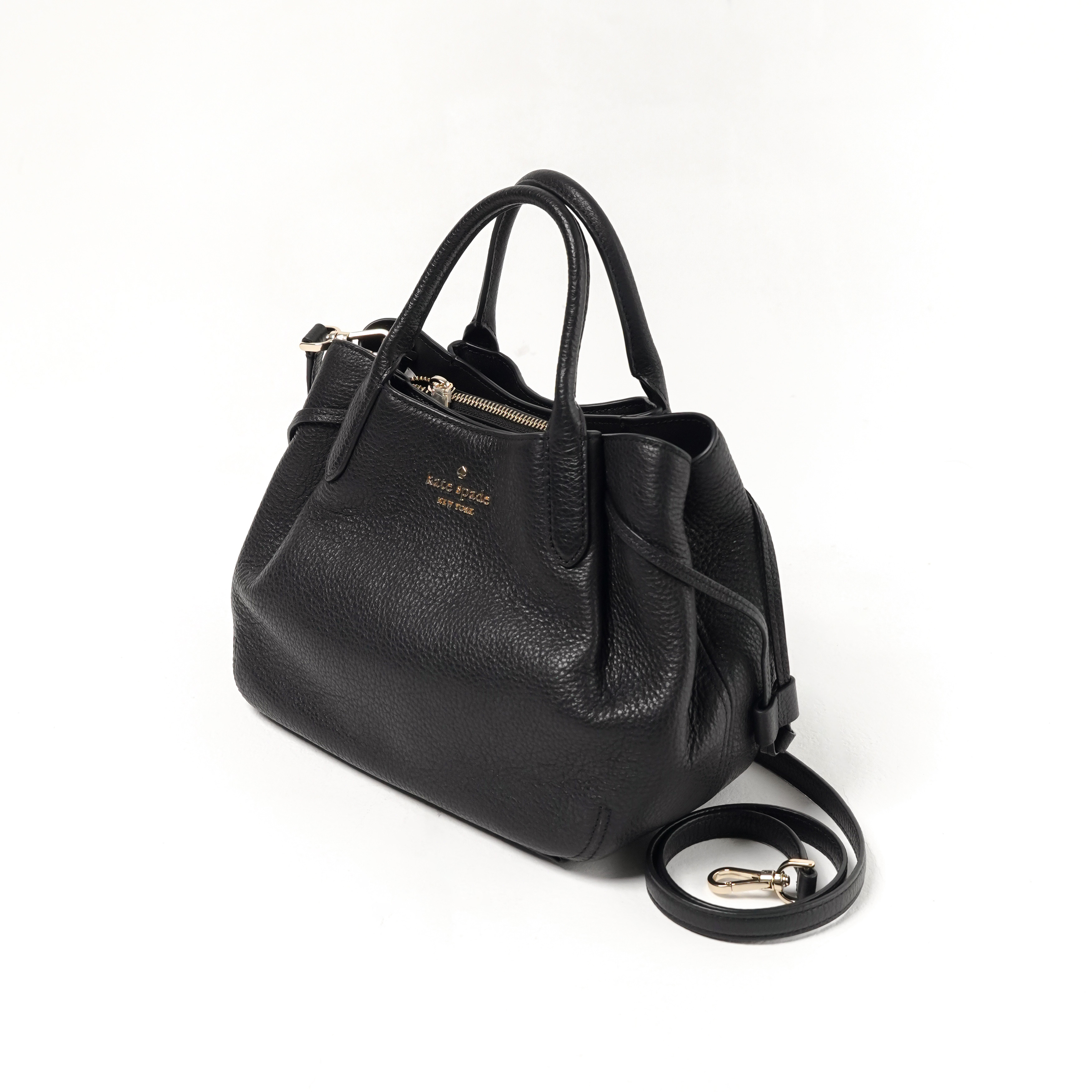 Kate Spade Tas KATE SPADE DUMPLING BLACK SATCHEL BAG WITH LS 100% ORIGINAL