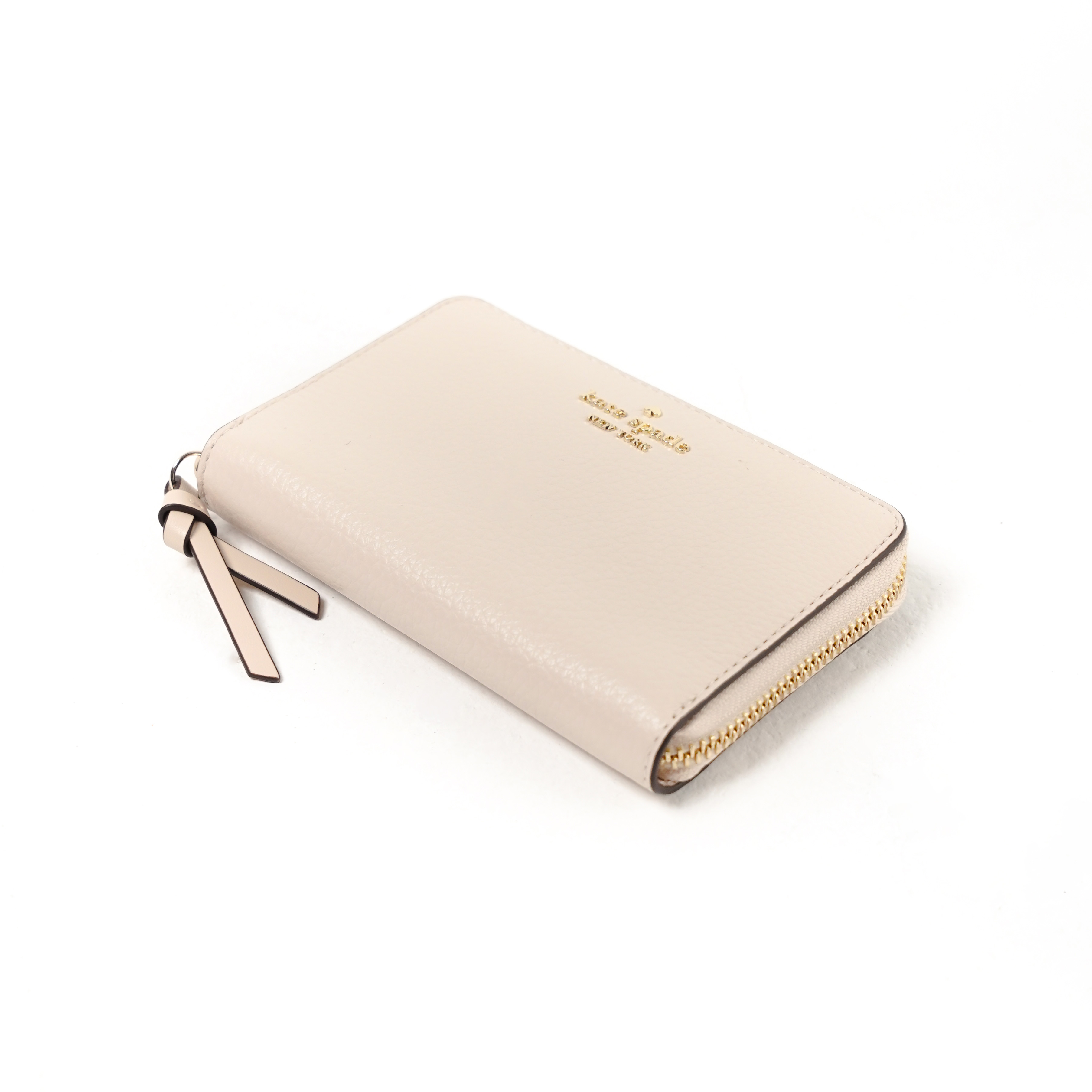 Kate Spade Dompet KATE SPADE KNOTT IVORY WHITE ZIP BIFOLD WALLET 100% ORIGINAL