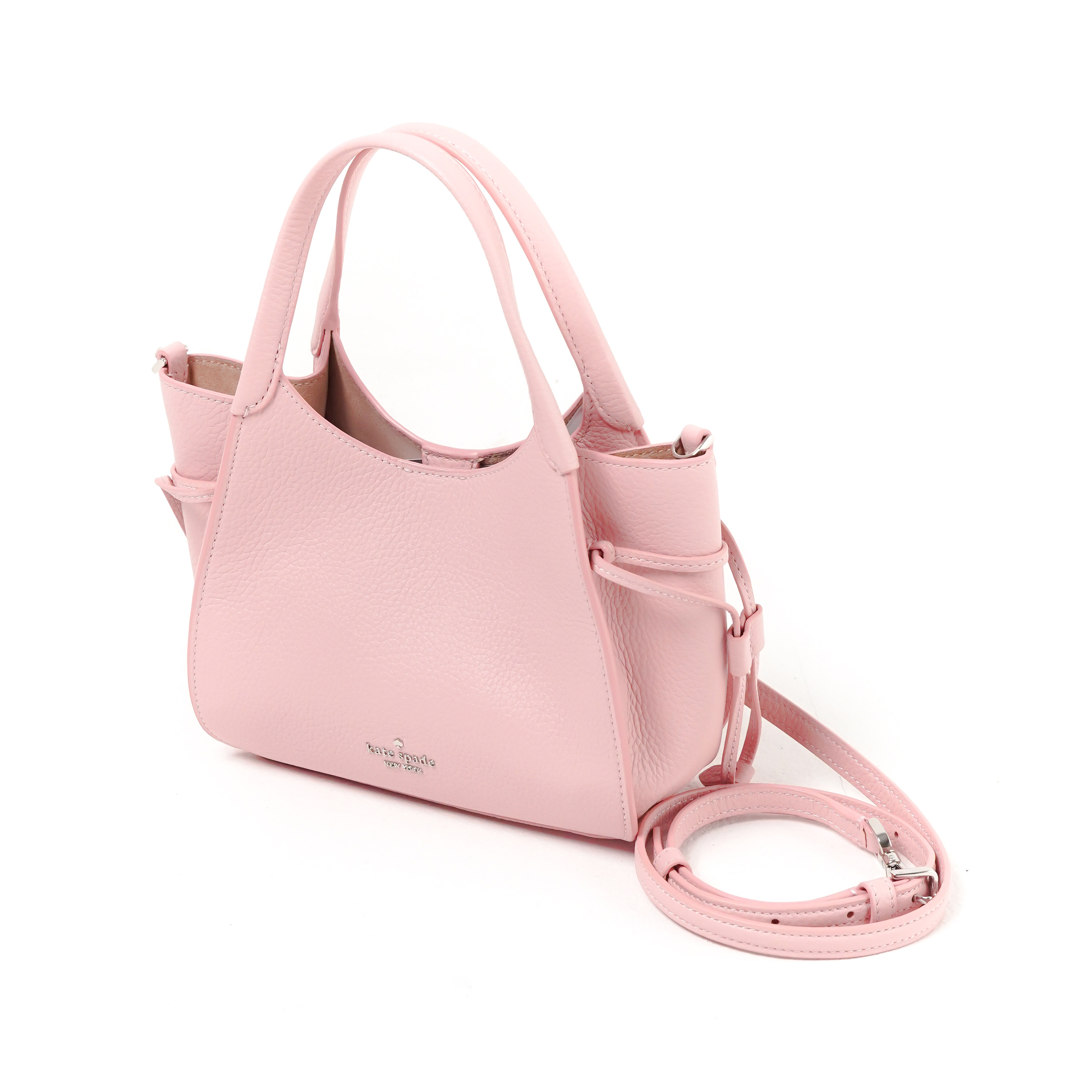 Kate Spade Tas KATE SPADE STASH PINK GRAINED LEATHER TOTE BAG MINI 100% ORIGINAL