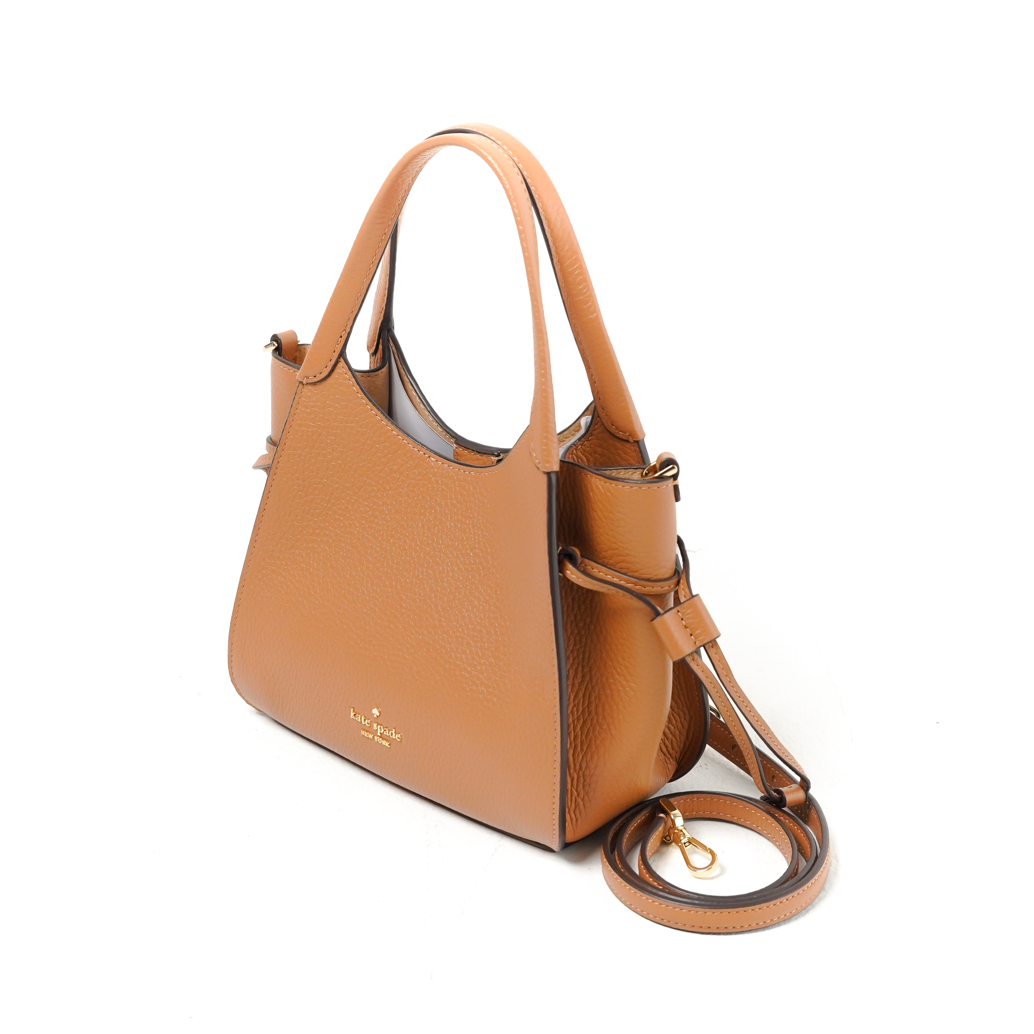 Kate Spade Tas KATE SPADE STASH CAMEL GRAINED LEATHER TOTE BAG MINI 100% ORIGINAL