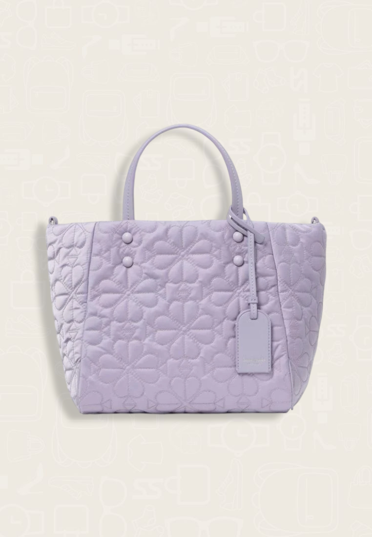 Kate Spade Tilly Quilted Small Tote Bag Frozen Lilac