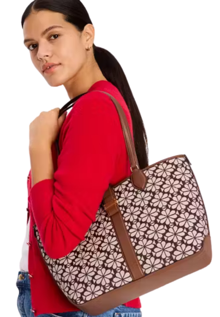 Kate Spade Spade Flower Jacquard Medium Open Tote
