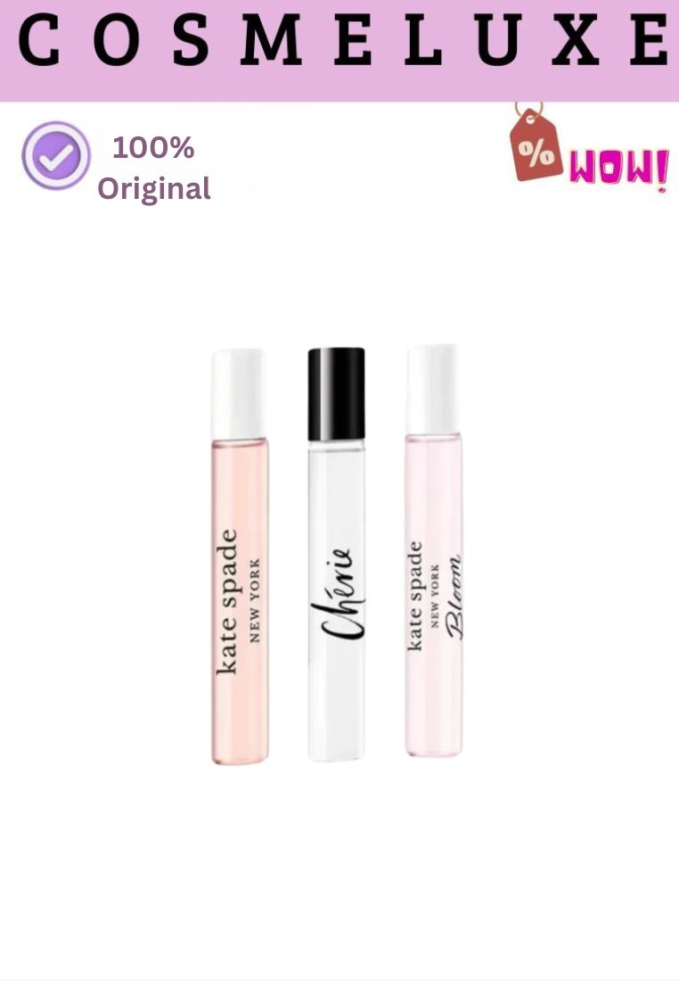 Kate Spade New York Travel Spray Set Mini Trio EDP Cherie Bloom 7.5ML X 3 (Holiday Limited Edition)
