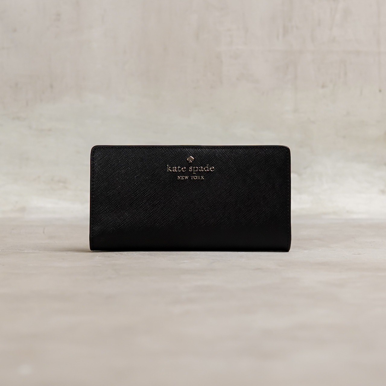 Kate Spade Dompet KATE SPADE HALF GHW BLACK BIFOLD LONG WALLET 100%^ORIGINAL