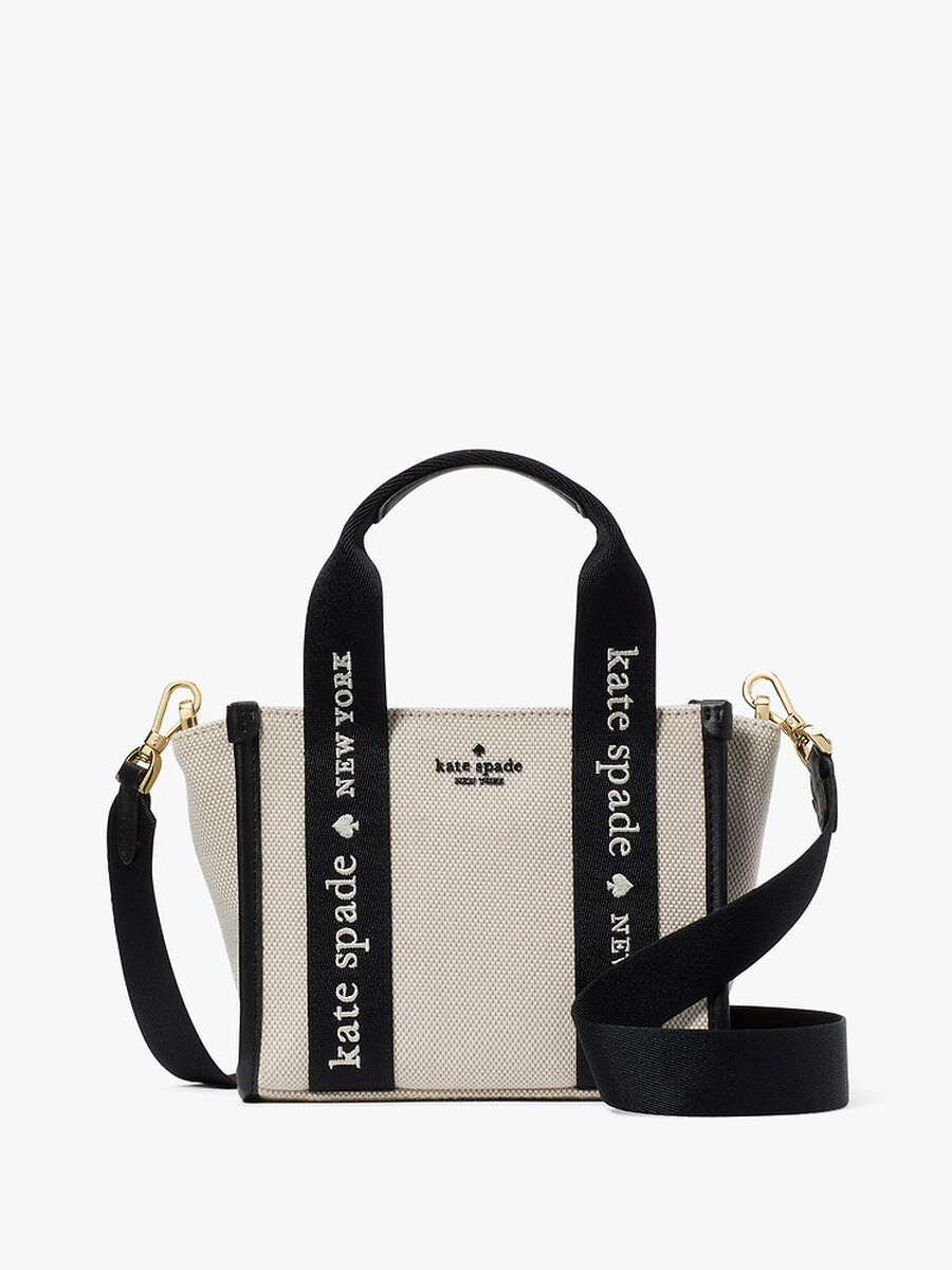 Kate Spade Kip Mini Tote Canvas  (250) Natural mu ( KL062 )