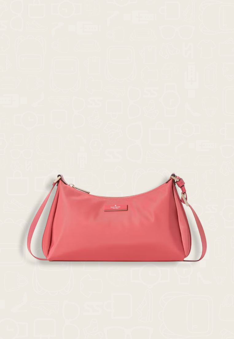 Kate Spade Carter Nylon Small Shoulder Bag Rose Oil