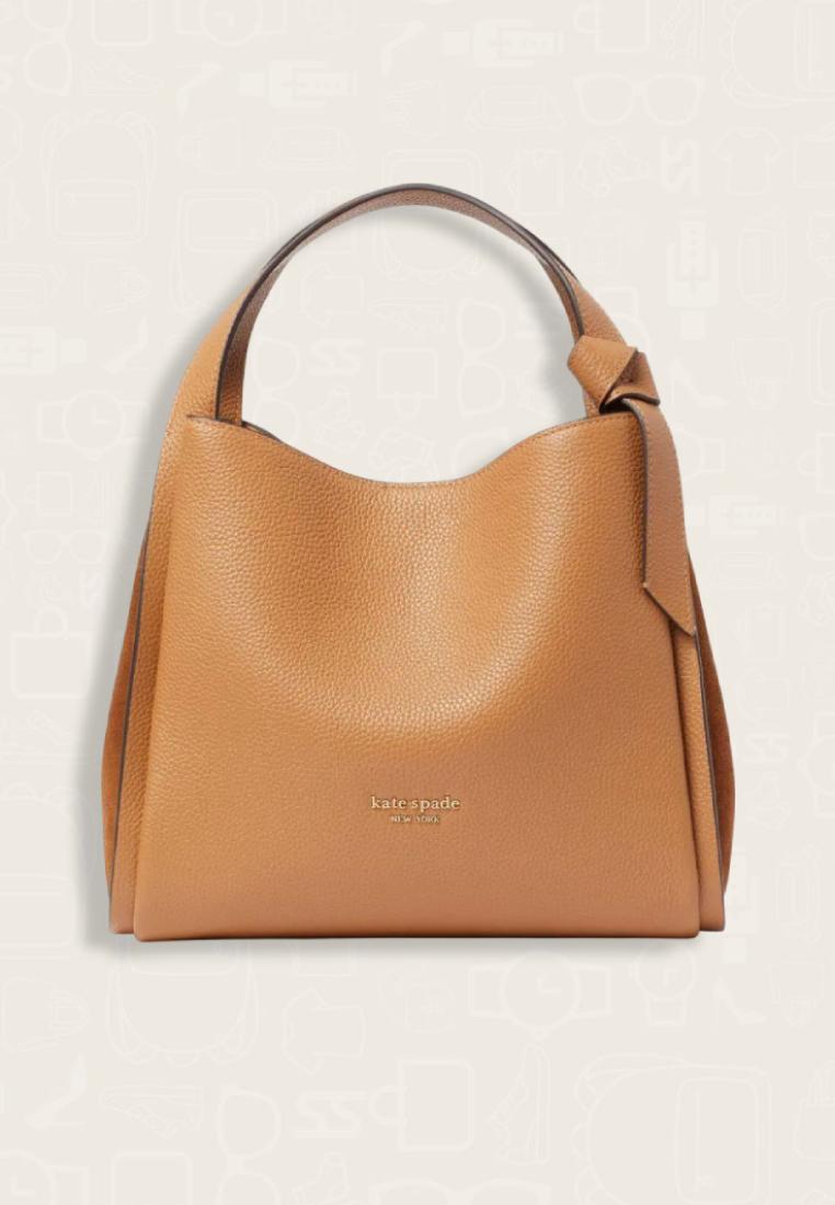 Kate Spade Knott Pebble Suede Medium Crossbody Bungalow