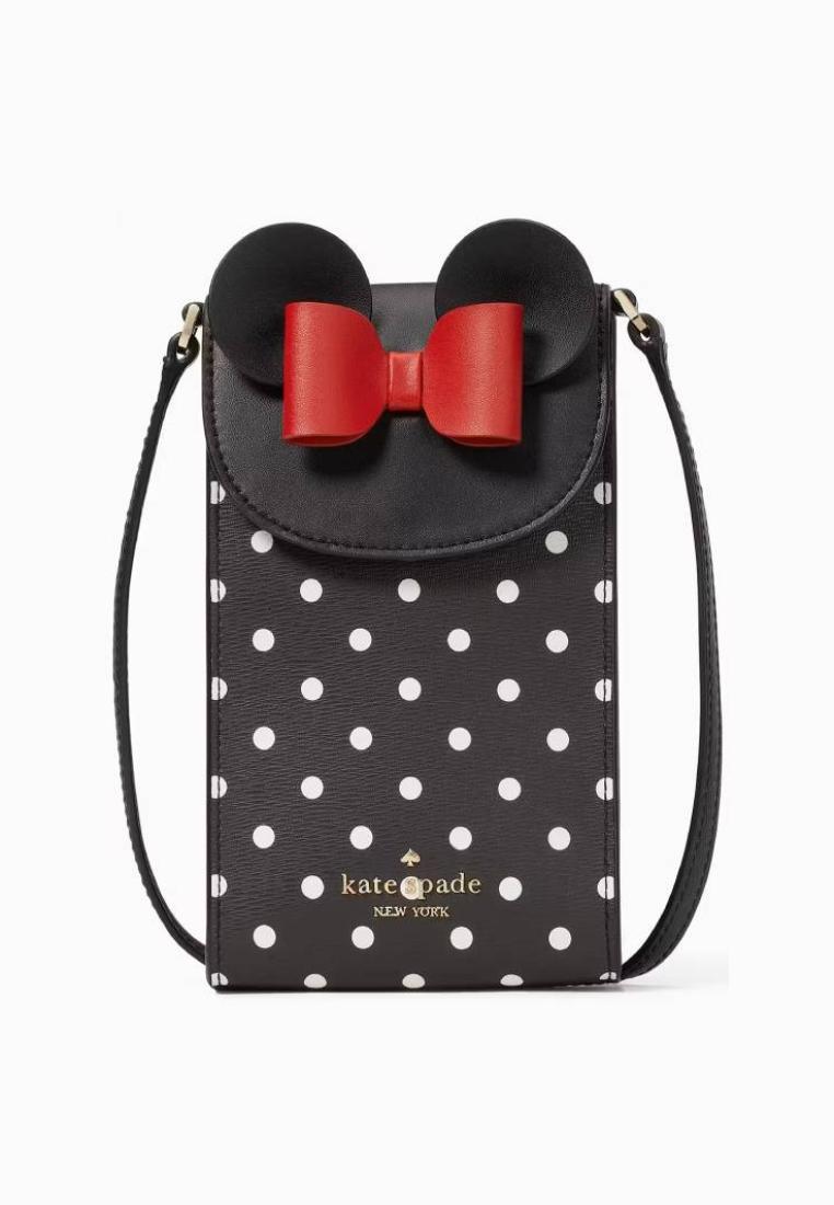 Kate Spade Disney X Kate Spade New York Minnie Mouse North South Flap Phone Crossbody Black Multi