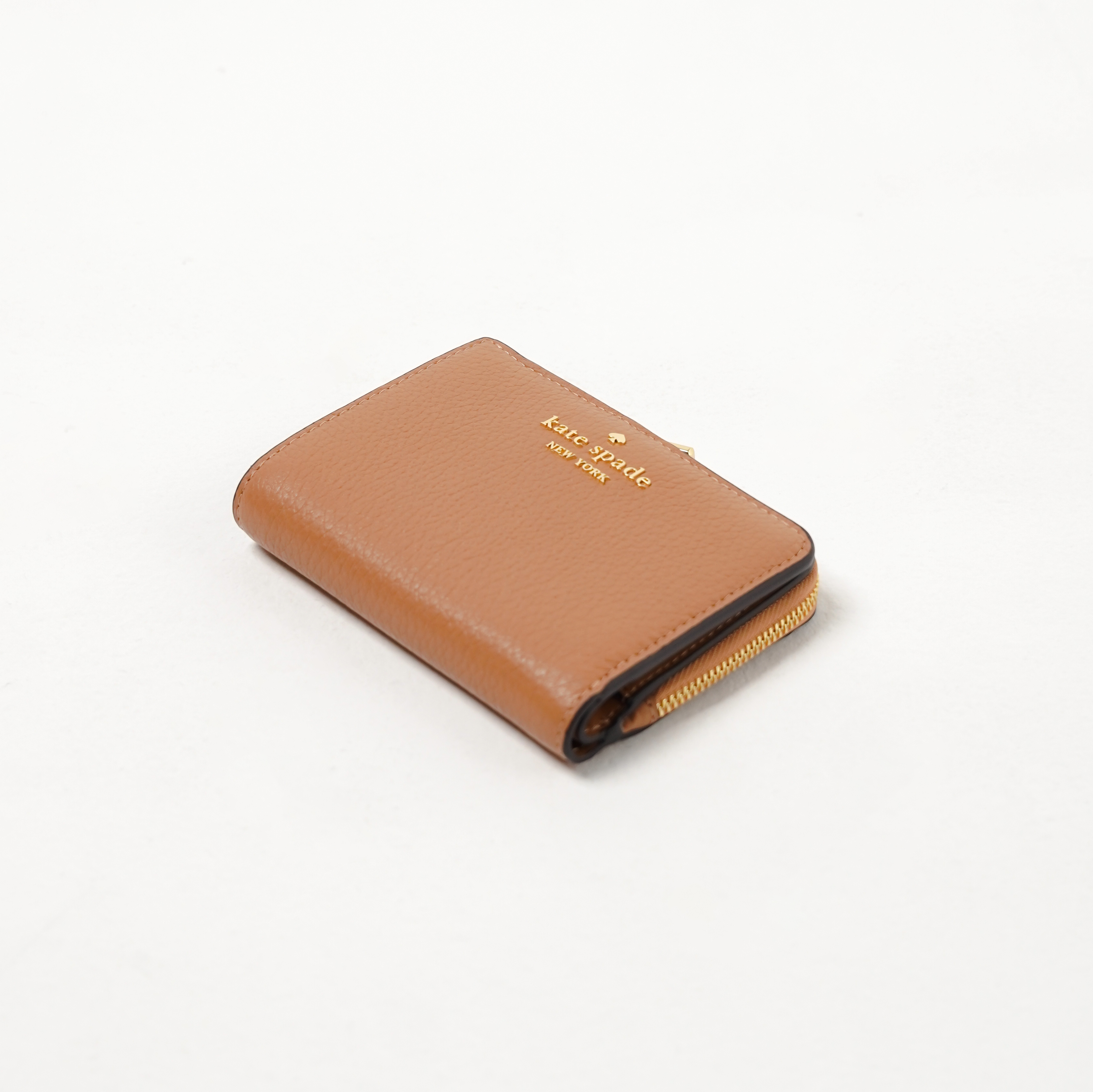 Kate Spade Dompet KATE SPADE GHW CAMEL NEW L-ZIP BIFOLD WALLET 100% ORIGINAL