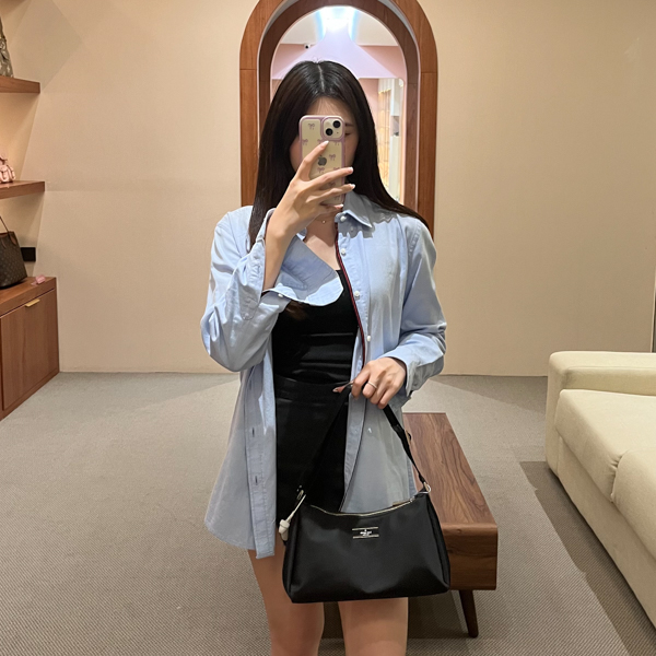 Kate Spade Tas KATE SPADE CARTER BLACK NYLON SHOULDER BAG 100% ORIGINAL