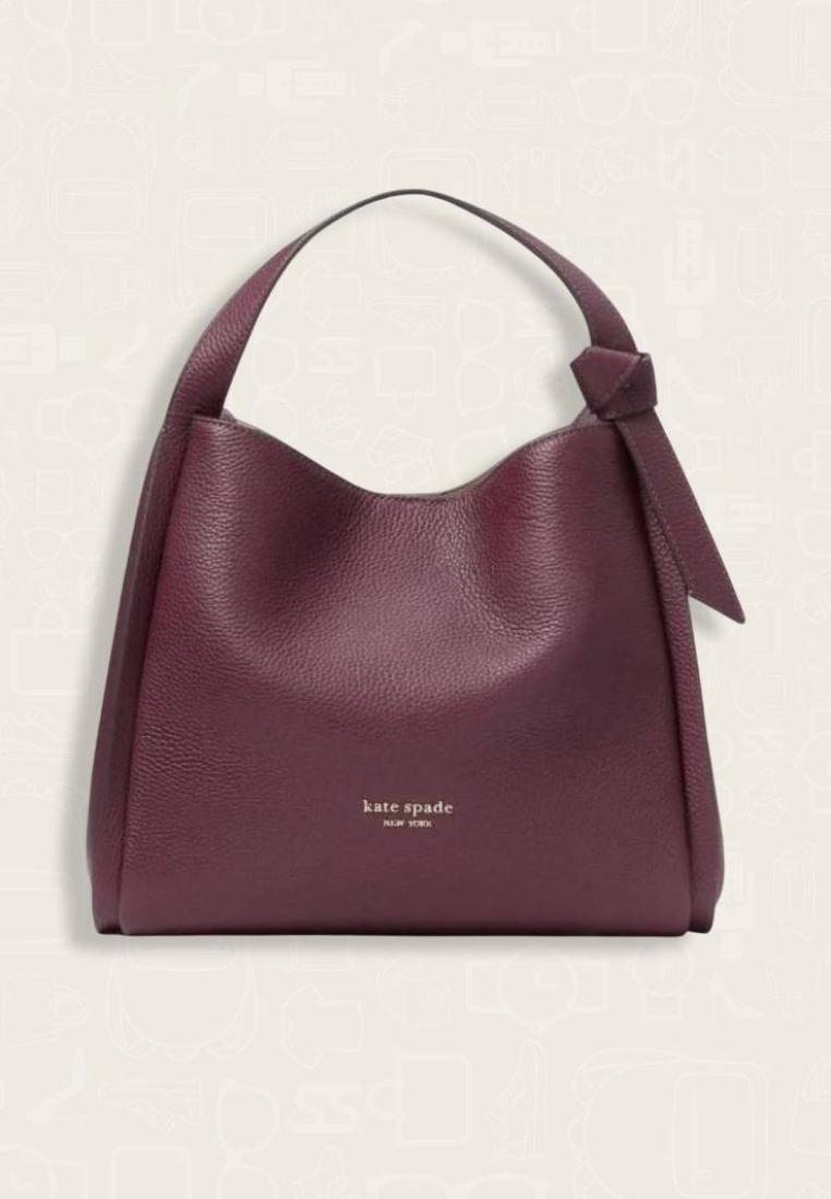 Kate Spade Knott Medium Crossbody Tote Deep Berry