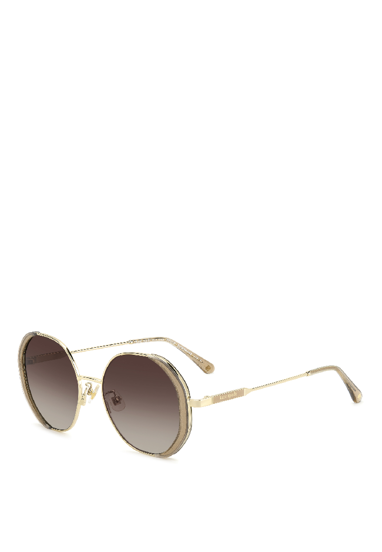KATE SPADE Sunglasses KS AERIS/F/S-4S4-LA, Rectangular Geometrical Sharp with Crystal Gold Glitter c