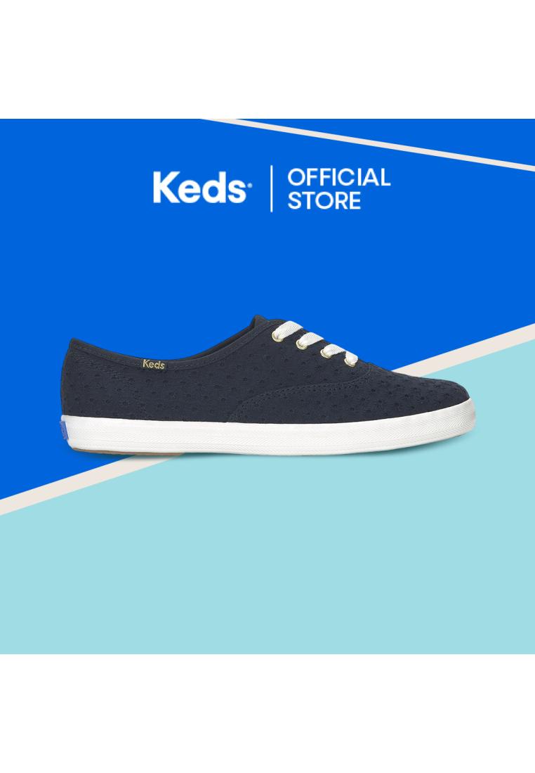 KEDS Women Champion Mini Daisy Eyelet Navy Blazer-WF68967