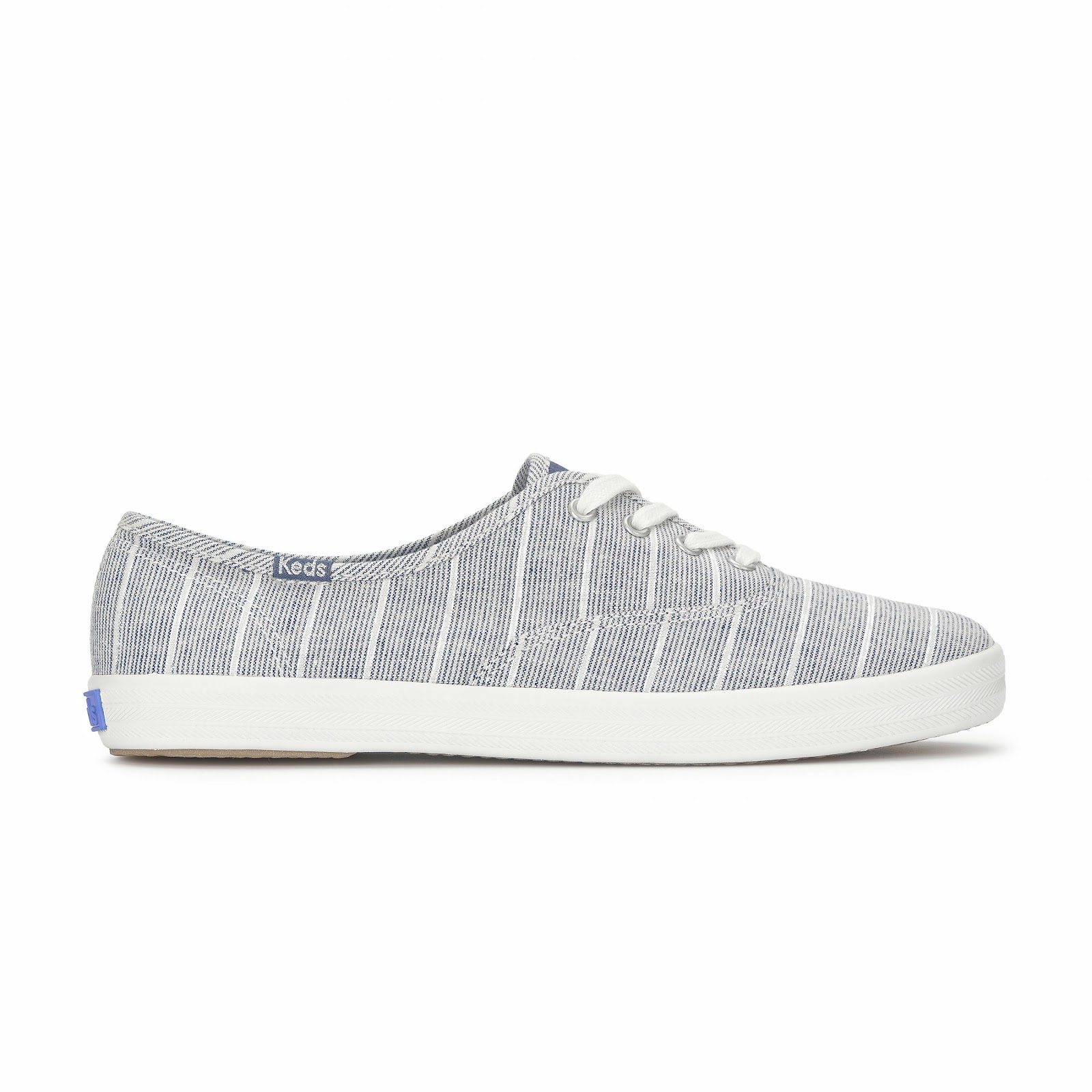 KEDS Women Ss26 Wf 04 Champion Chambray Lurex Stripe Vintage Indi Chalur-WF69110