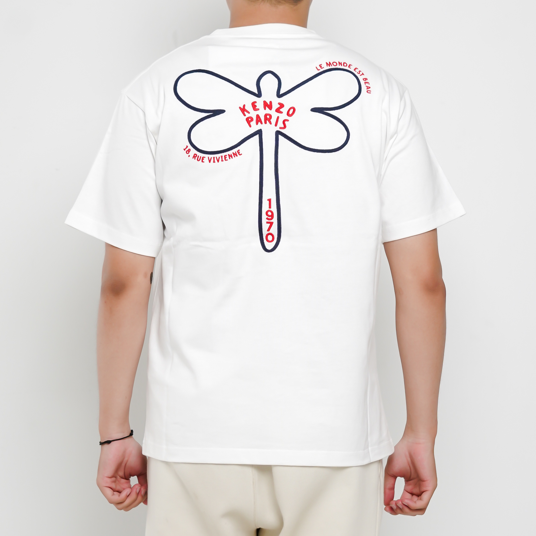 Kenzo Kaos KENZO PARIS 1970 DRAGONFLY BLACK WHITE TSHIRT 100% ORIGINAL